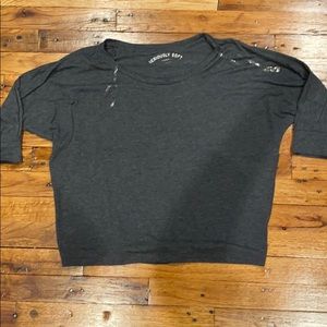 NWOT long sleeve grey t shirt